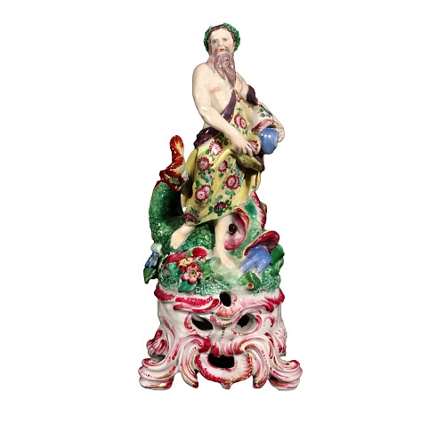 Inventory:  Edme Samson et Cie, Paris,, Porcelain Figure of Neptune on a Rococo Scroll Base, Edme Samson et Cie, Paris, 1880, $2,500