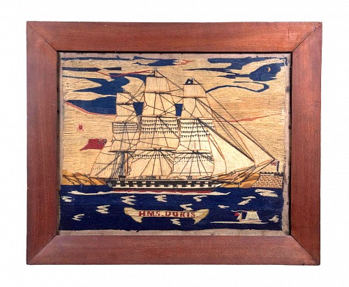 Inventory:  Sailor's Woolwork, British Sailor's Woolwork of the HMS Doris, 1875, $8,500