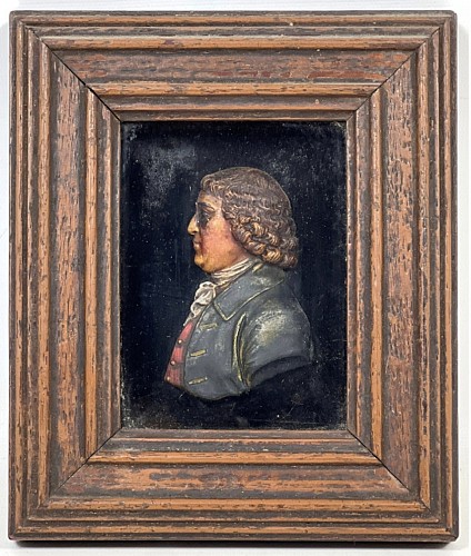 Inventory:  Portrait Miniature, Miniature Wax Portrait of Josiah Wedgwood, $1,500